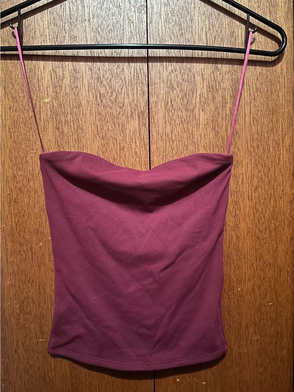 Garage plum red tube top